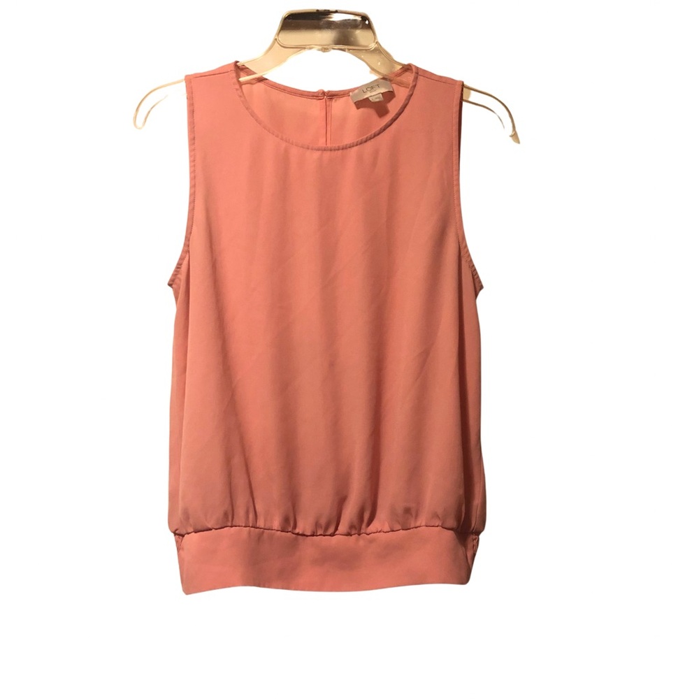 Loft Women's Sleeveless Top - Pink/Coral